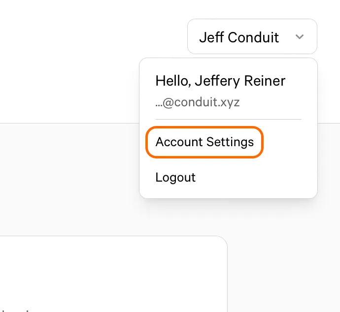 Account Settings